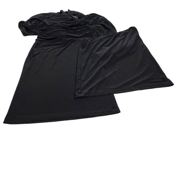 Tommy Hilfiger black sleeveless wide leg jumpsuit with rhinestone embellished ti - Picture 9 of 14